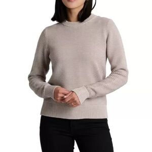 Kuhl Women's Cream Ribbed Sweatshirt